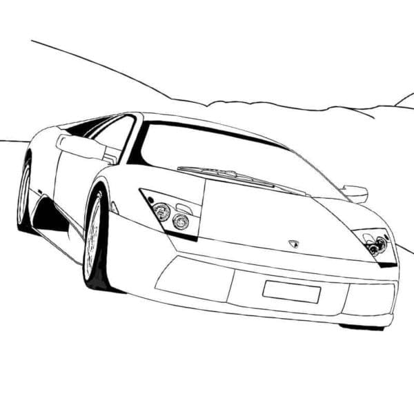 Let’s Come Up With A License Plate For This Car Coloring Page