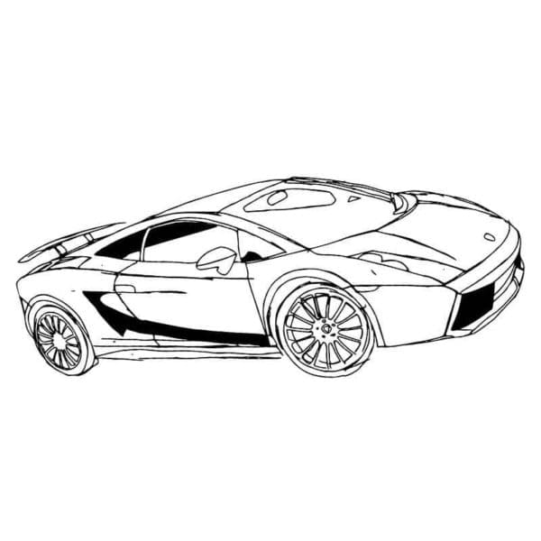 Lightweight But Powerful Car Image Coloring Page