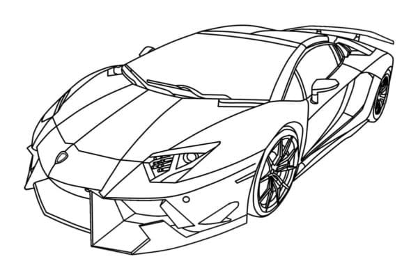 Lightweight But Powerful Car Coloring Page