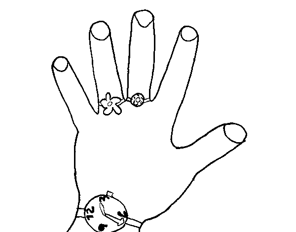 Lovely Hand Coloring Page