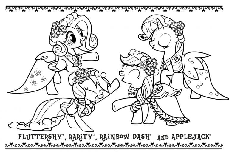 MLP Cute Coloring Page