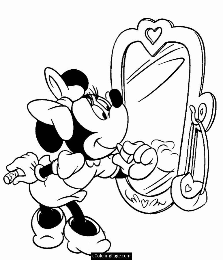 Minnie Mouse Looking At The Mirror