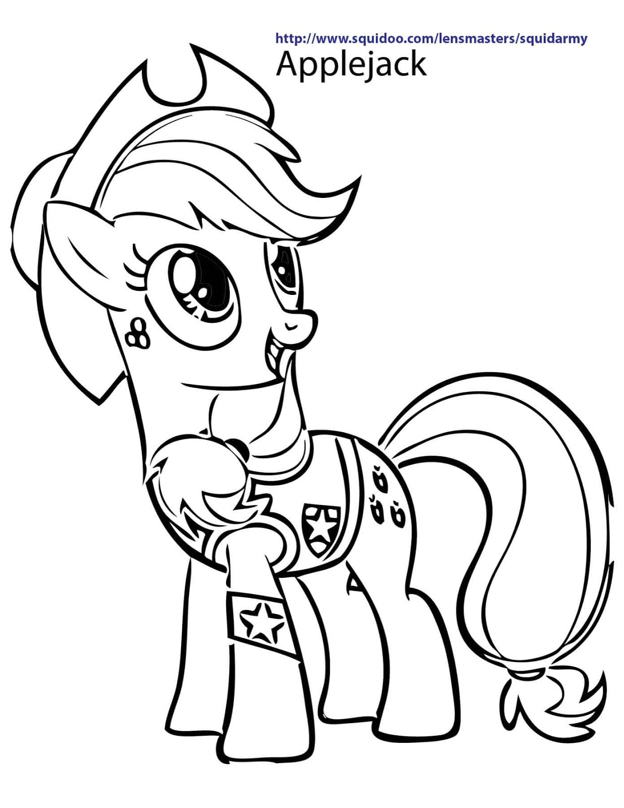 My Little Pony Applejack Picture For Children
