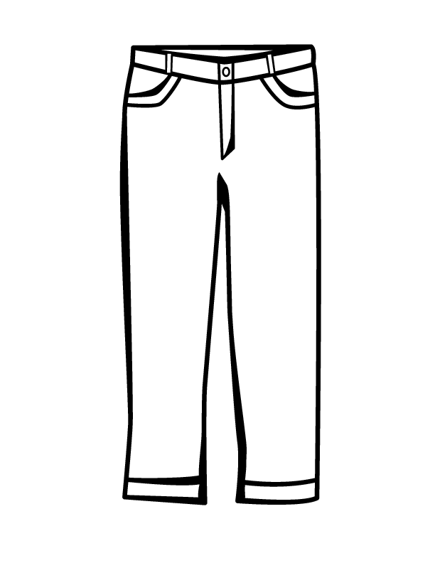 New Pants Coloring Page
