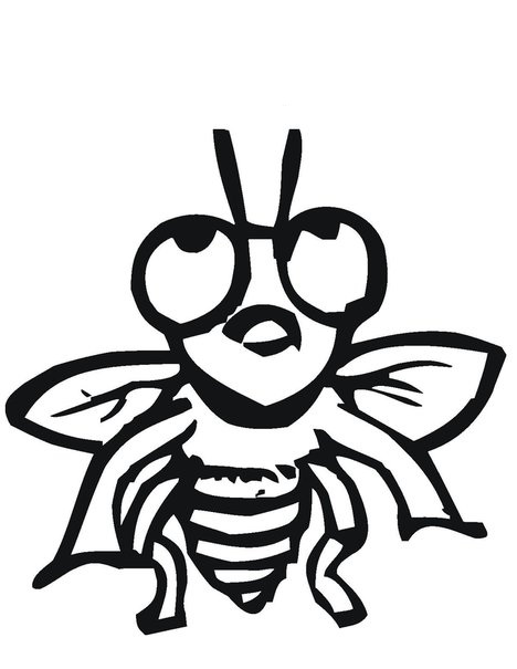 Nice Fly Coloring Page