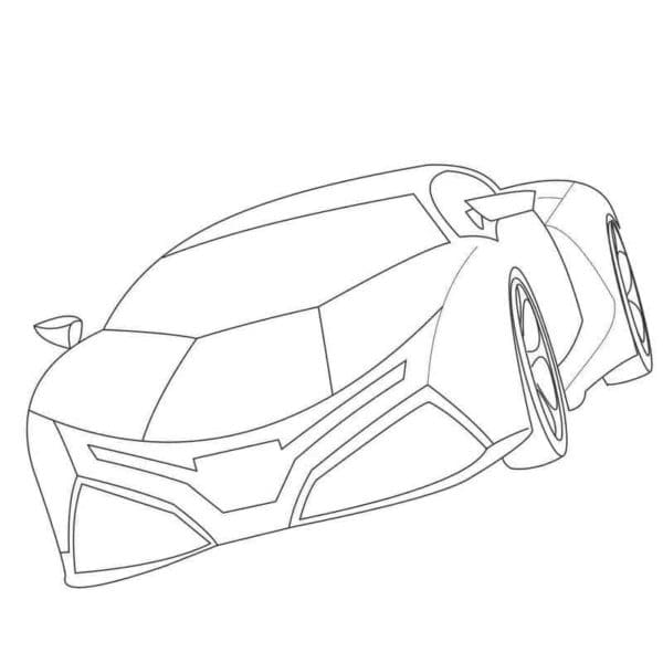 Paint The Car Body In Your Color Coloring Page