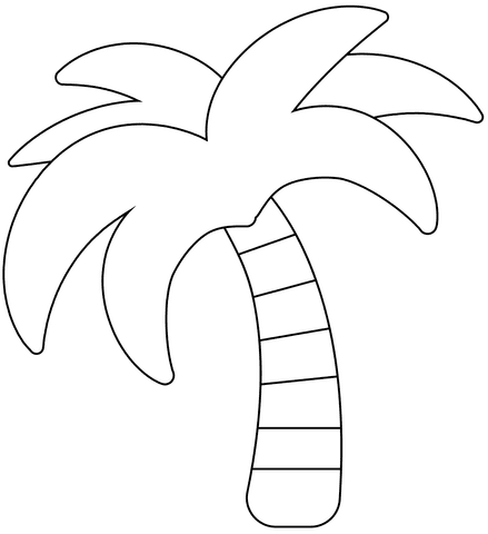 Palm Tree Emoji For Kids Image