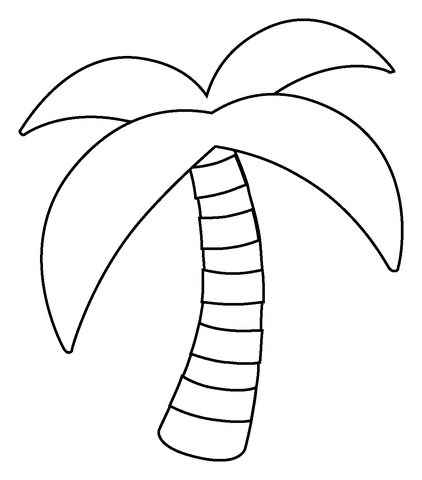 Palm Tree Emoji For Kids
