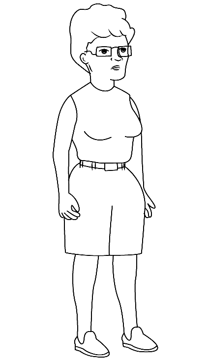 Peggy Hill Coloring Page