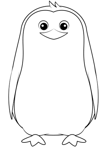 Penguin Coloring Image
