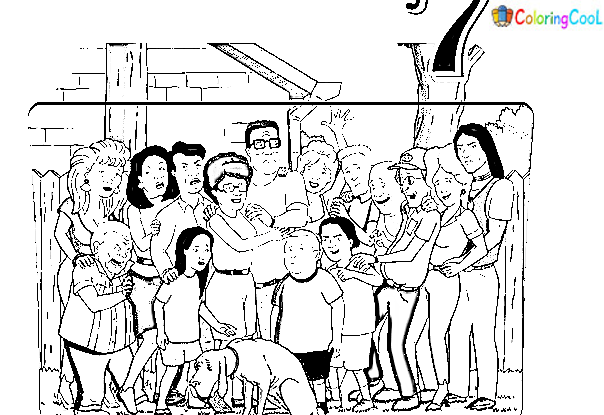 Picture King Of The Hill For Kids Coloring Page