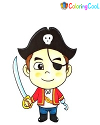 How To Draw A Pirate – 7 Simple Steps To Create An Intimidating Pirate Drawing Coloring Page