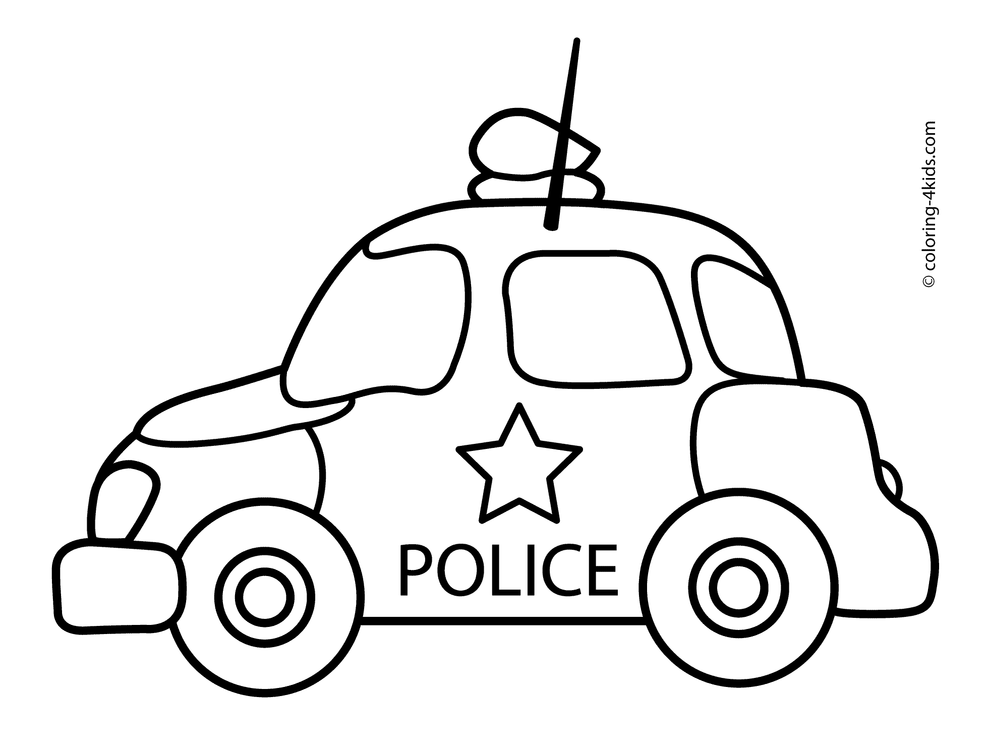 Police Car Painting