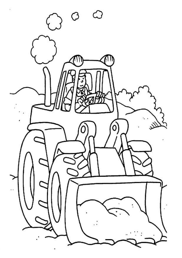 Printable Coloring Pages of Tractor Coloring Page