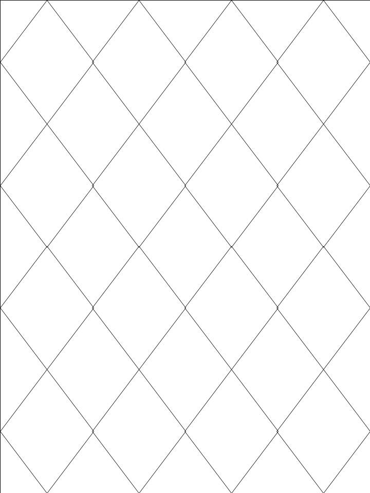 Printable Diamond Shape Pattern Coloring Page