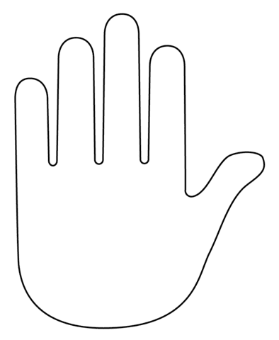 Raised Hand Emoji Image
