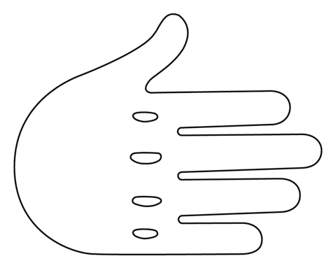 Rightwards Hand Emoji Image