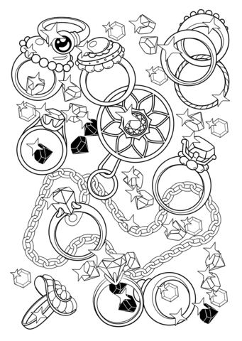 Ring Cute Image Coloring Page