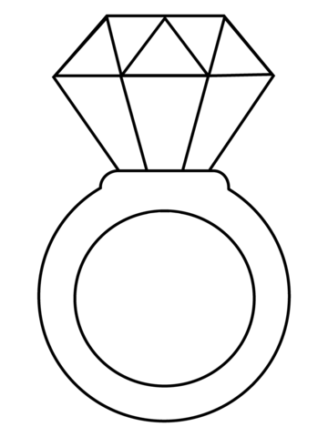 Ring Emoji Picture Coloring Page