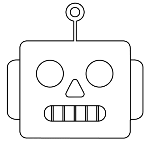 Robot Emoji Free Printable Image
