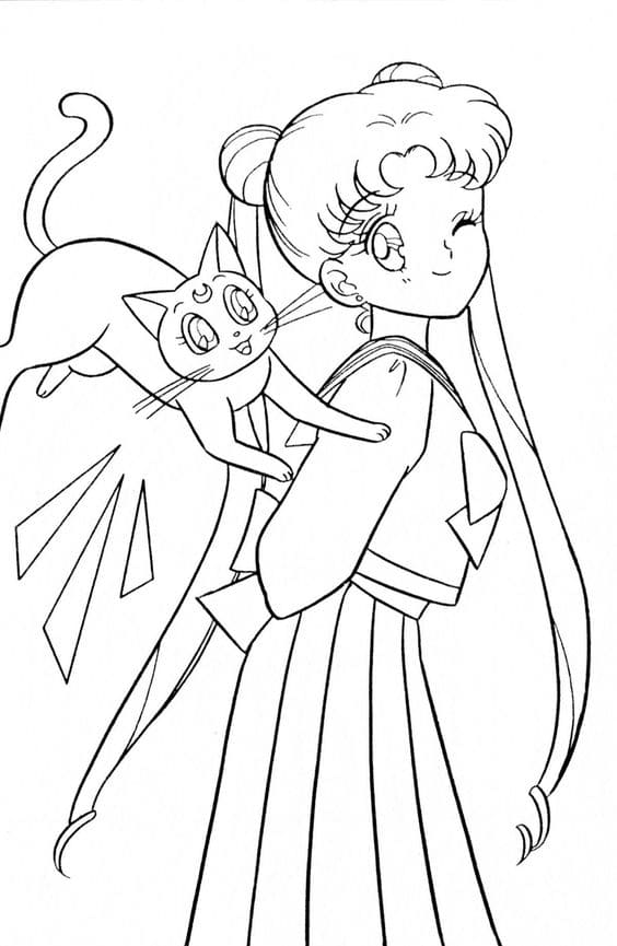 Sailor Moon Luna Psychedelic