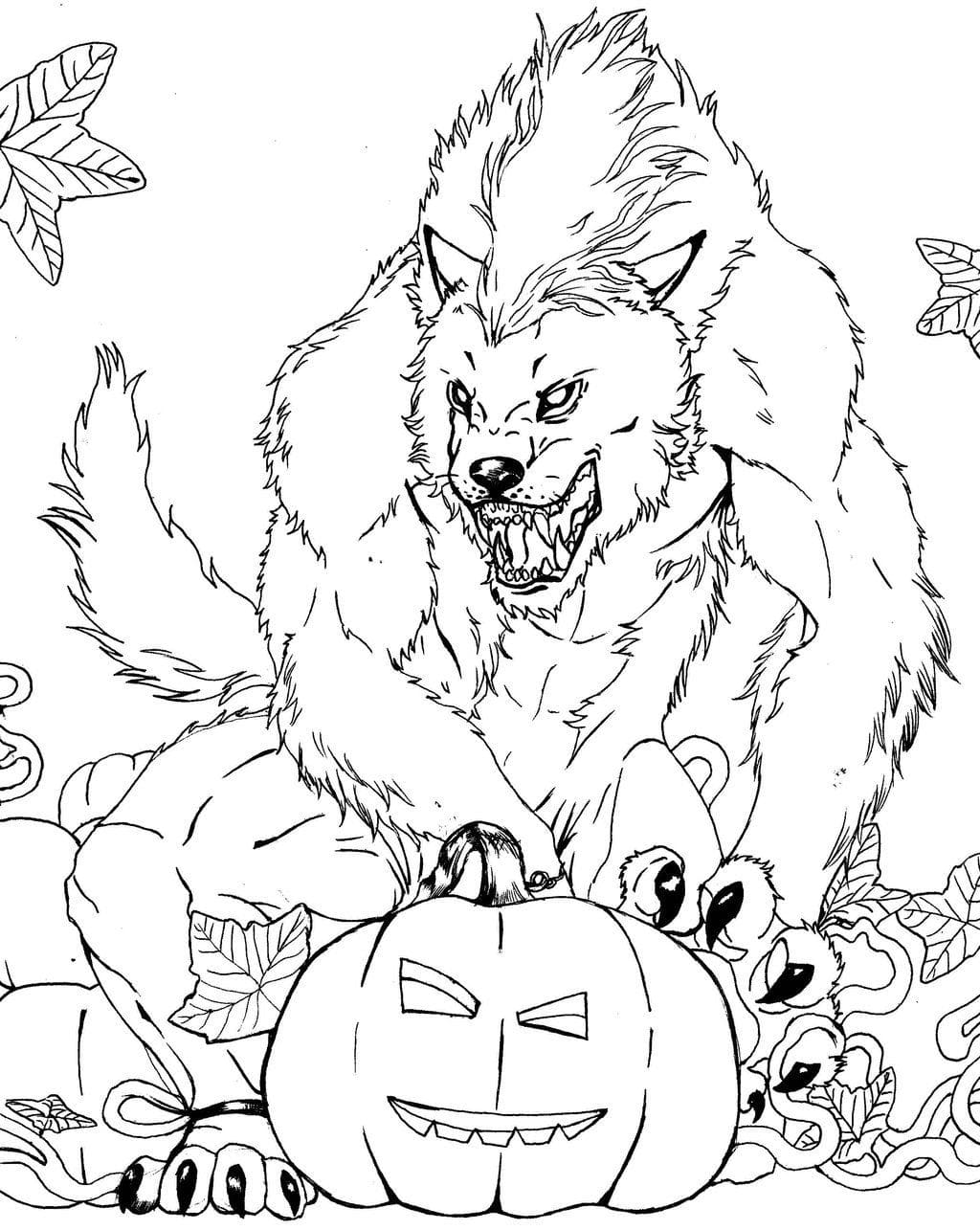Scary Halloween Werewolf