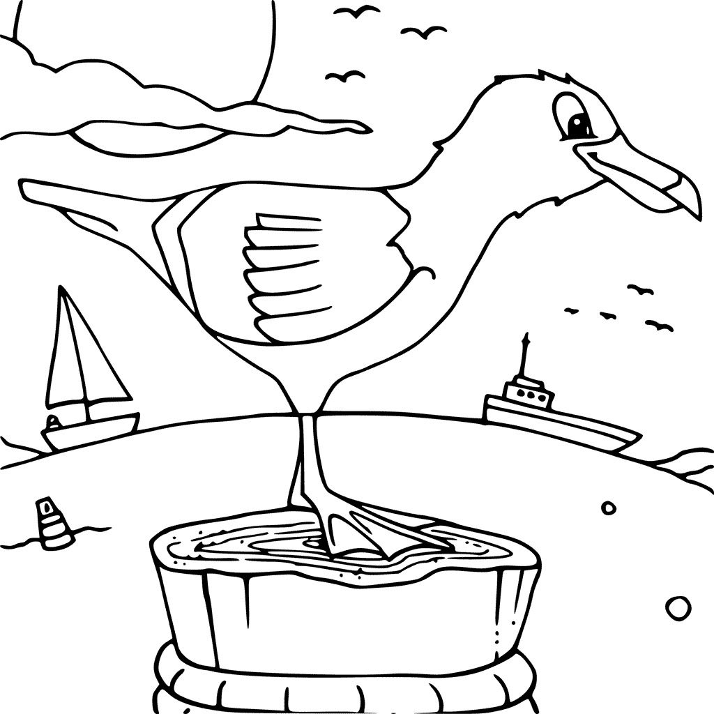 Seagull On Post