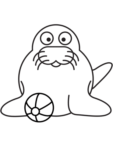 Seal Plays the Ball Image