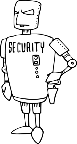 Security Robot Free Printable