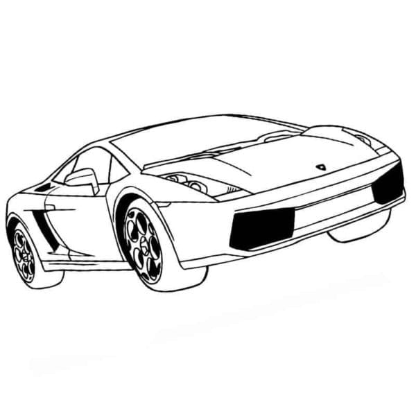 Such A Car Is Designed To Drive Fast Image Coloring Page