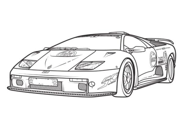 Such A Car Needs An Underground Garage Image Coloring Page