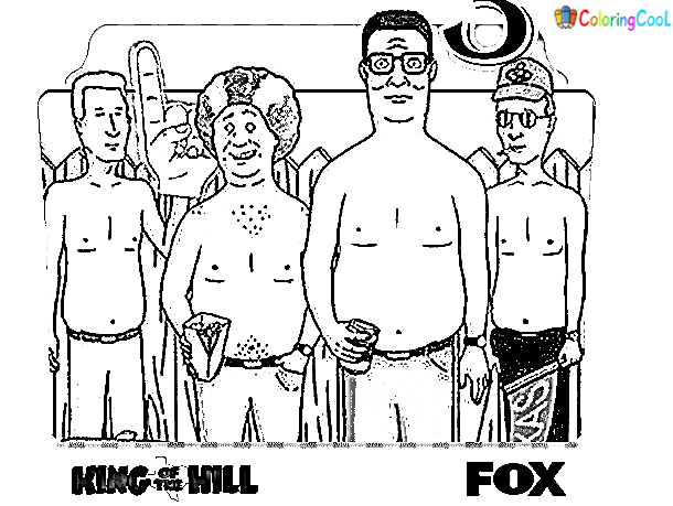Sweet King Of The Hills Coloring Page