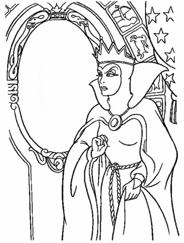 The Evil Queen and the Magic Mirror