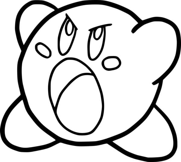 The Formidable Kirby Yells At The Enemy