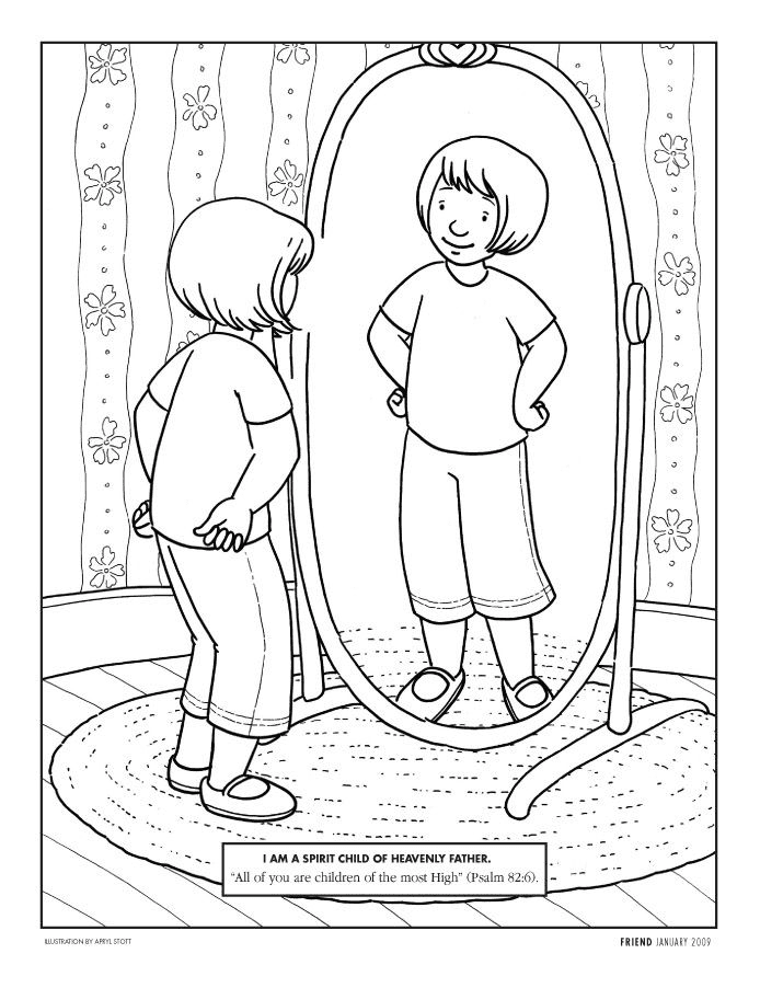The Girl Looking At The Mirror