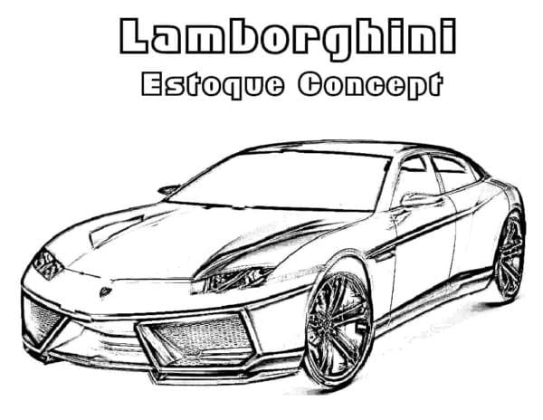 The Lamborghini Estoque Got Its Name From The Bullfight Coloring Page