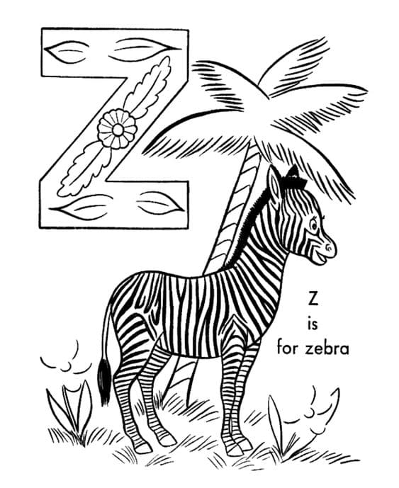 The Simple Zebra Printable
