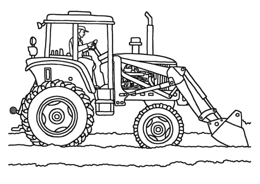 The Six Bottom Plow Tractor Free Printable