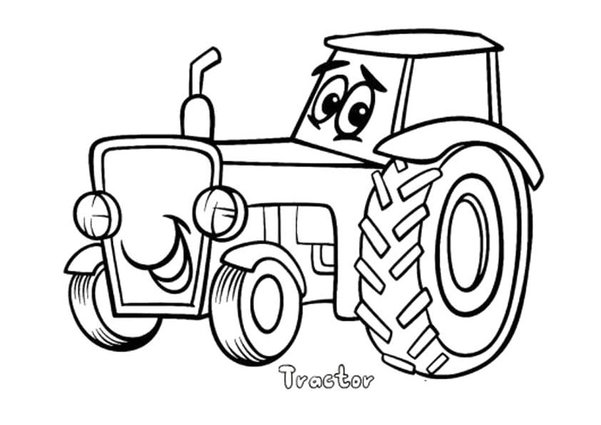 The Tractor Pulling The Cart Free Printable