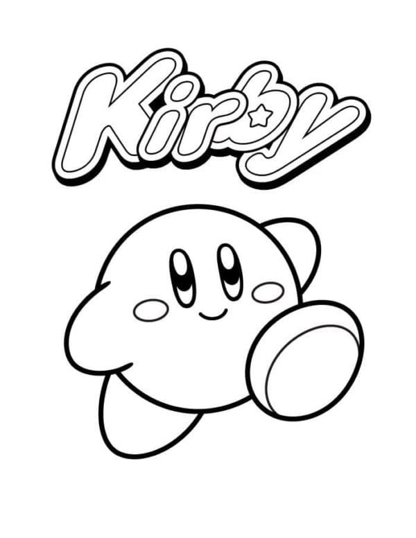 Toothless Kirby Fish Image Coloring Page