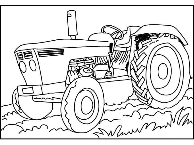 Tractor Coloring Page Photos