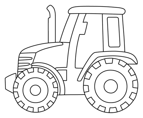 Tractor Emoji Free Printable