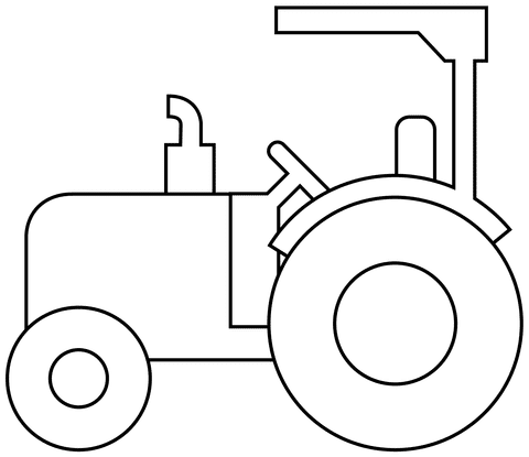 Tractor Emoji Image For Kids