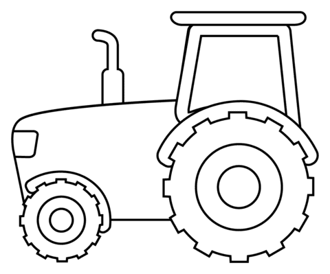 Tractor Emoji Image Free Printable