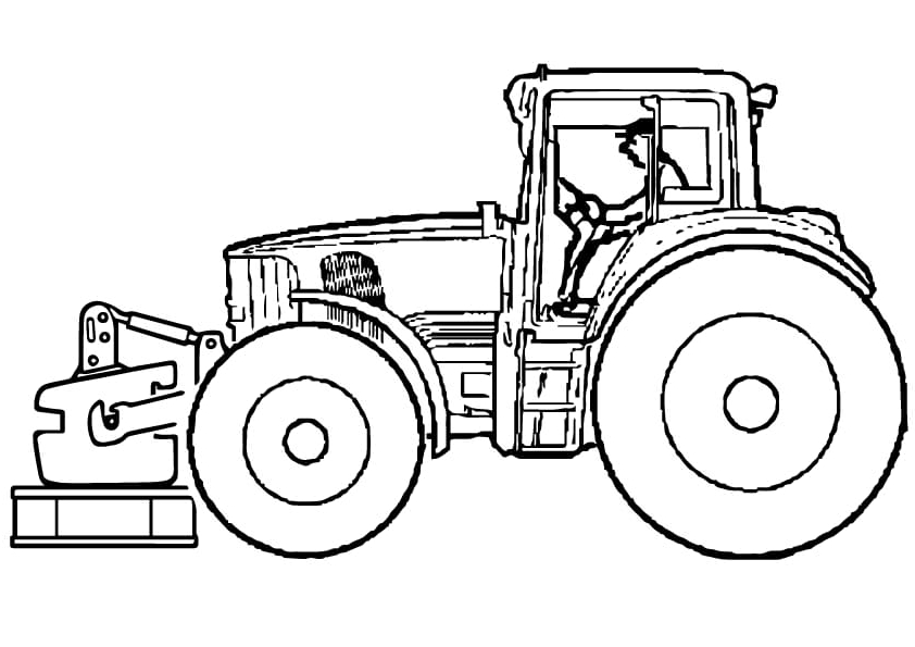 Tractor Frent Free Printable