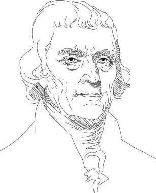 US President Thomas Jefferson Image