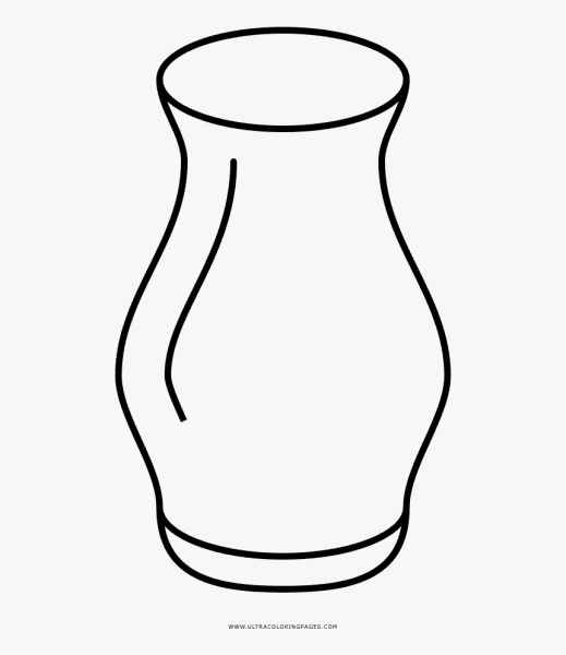Vase Coloring Image For Kids Coloring Page