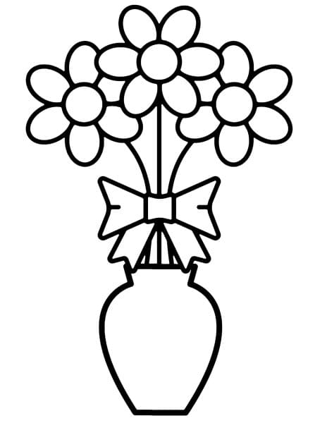 Vase Coloring Coloring Page