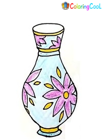 6 Simple Steps To Create A Nice Vase Drawing – How To Draw A Vase Coloring Page