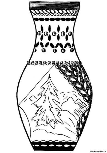 Vase Painting Coloring Page